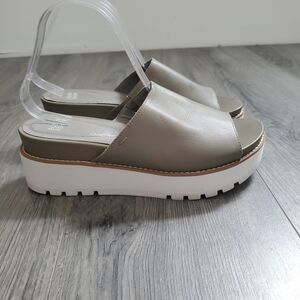 Eileen Fisher Taupe Platform Sandals